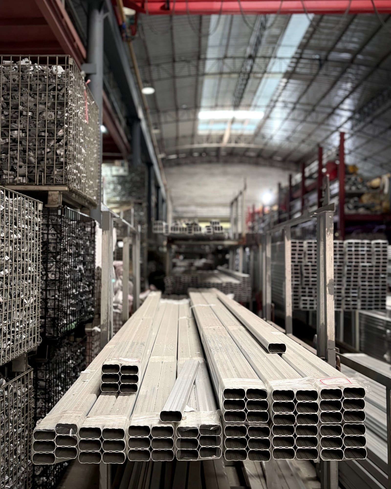About Sunova Shade Systems SUNOVA in-house aluminum profiles and factory storage