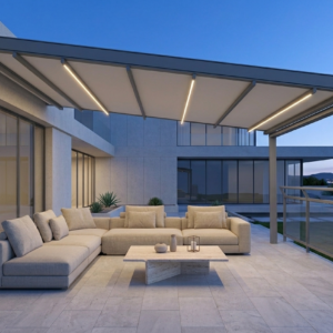 SUNOVA P-900L pergola outdoor living hero image