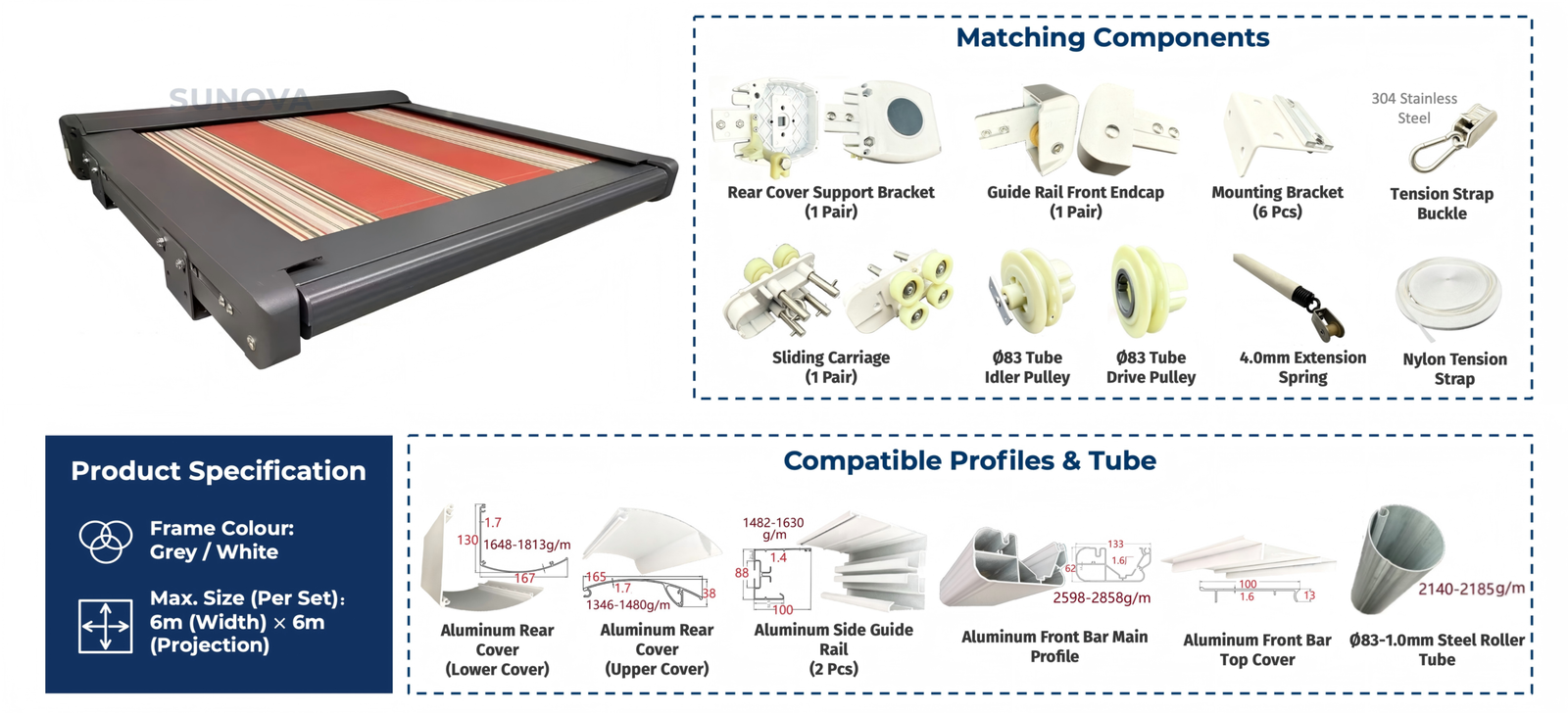 Specialty Awning Solutions SUNOVA Conservatory Awning product overview